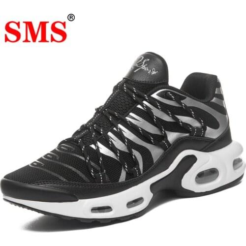 SMS Fashion Men Lightweight Sneakers Running Shoes Outdoor Sports Shoes Breathable Mesh Comfort Sports Shoes Breathable Lace Up