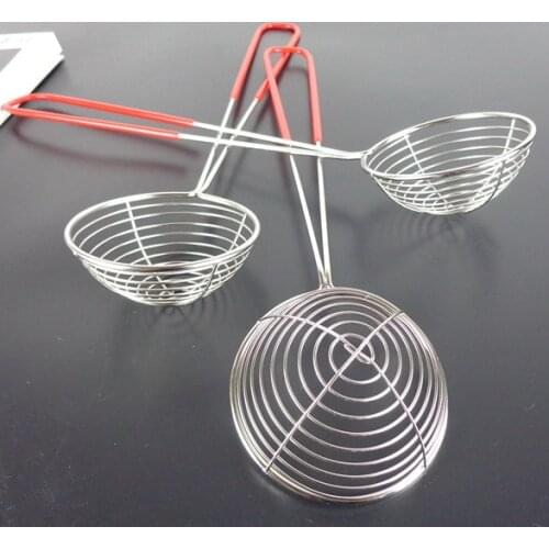 New design wholesale cheap stainless steel pearl tapioca pearl colander tea set utensil colander metal strainer