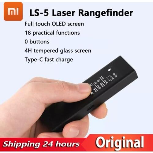 NEW YOUPIN DUKA LS-5 Laser Rangefinder Portable Measuring Tools Type-C Charge HD Touch Screen 40m Rangefinder High Precision