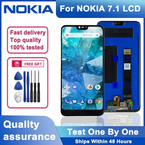 5.84'' LCD Display For Nokia 7.1 LCD Touch Screen Digitizer Assembly for Nokia TA-1085 TA-1095 TA-1096 TA-1097 LCD Display