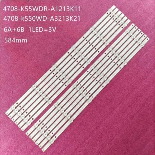 LED backlight strip For P hilips 55PFF5055/T3 55PUT6050/T3 55J2000 55J3500U 55J3500 4078-K550WD-A3213K21 A3213K31 A B K550WD7 A3