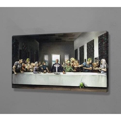 The Last Supper Stone Ocean Poster Framed Wooden Frame Canvas Wall Art Decoration prints Dorm living bedroom decor Painting