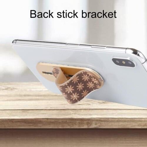 Universal Multi Band Finger Ring Holder Mobile Phone Grip Stand with Back Sticker for Tablet