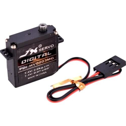 High Quality JX Servo PDI-HV0903MG 2.6kg Metal Gear Digital Flat Wing Servo Plastic Case for RC Glider