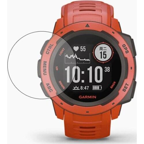 Tempered Glass Clear Protective Film Protection For Garmin Instinct Tactical GPS Sport Watch Smartwatch Screen Protector Cover