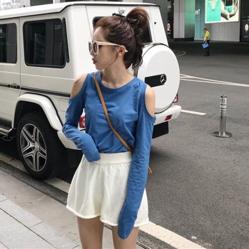 Autumn Oversized T Shirt Women Loose Casual Crop Top Long Sleeve