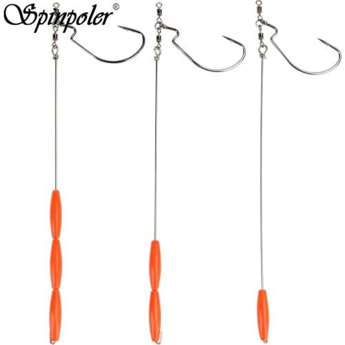 2pcs/Lot Fishing Accessories Punch Shot Rig Kit Attached 5g10g15g Sinkers Weight Roller Swivels Crank Hook For Soft Fishing Lure