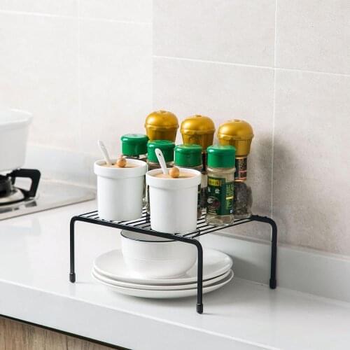2020Hot Iron Kitchen Storage Rack Closet Shelf Dish Drying Rack Spice Jars Holder Seasoning Bottles Spice Rack Kitchen Organizer