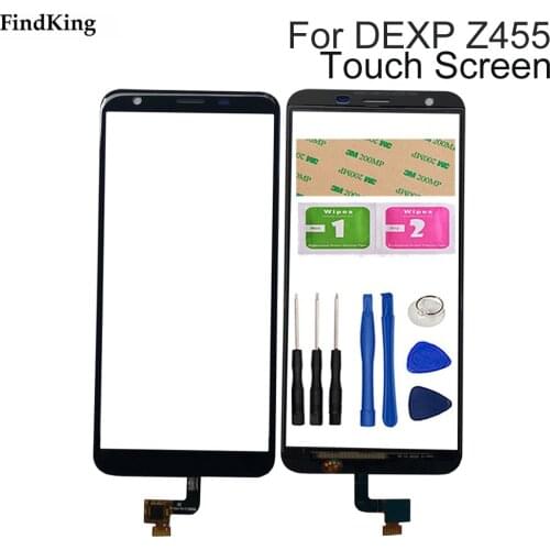 5.45 Inch Mobile Phone Touch Screen For DEXP Z455 Touch Scree Digititer Sensor Touch Panel Glass Free Adhesive+Wipes