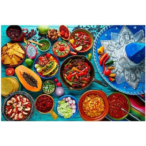 Abstract Kitchen Theme Mexican Food Canvas Painting Wall Art Posters Print Wallpaper Picture Living Room Bedroom Decoration
