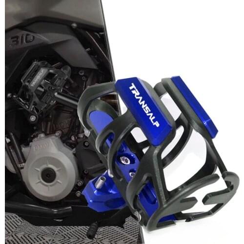 For Honda TRANSALP 600 650 700 XLV 600 650 700 TRANSAL CNC Aluminum Water Bottle Holder Motorcycle ccessories Bottle Cage