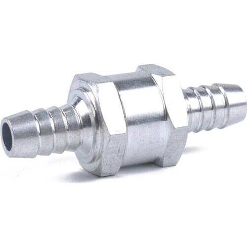 Aluminum 8mm 5/16 Water Petrol Diesel Oil One Way CheckValve Fuel Non-Return