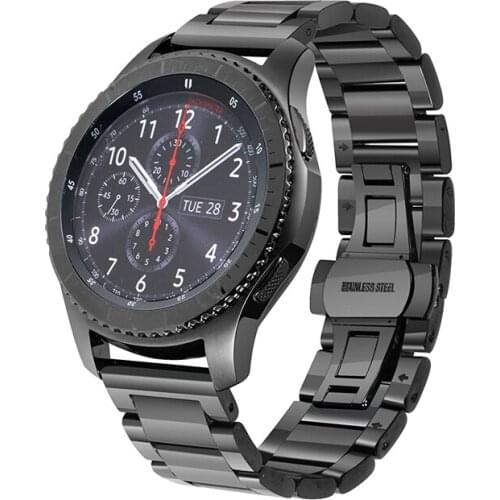 Stainless Steel Watch Band for Samsung Gear S3 Frontier/S3 Classic Strap for Samsung Galaxy Watch (46MM) Smart Watch Bracelet