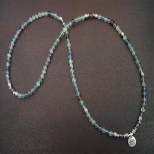 6mm Multi-color Crystal gemstone Bracelet 108 Beads pendant Reiki Unisex pray Wrist Veins natural spirituality Gemstone Tassel