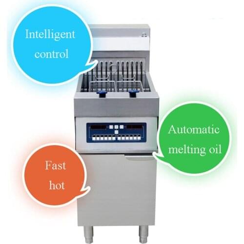 Commercial Electric Deep Fryer Vertical computer fryer 33L/Tank Electric deep fryer, 1-tank 2 baskets electric frying machine