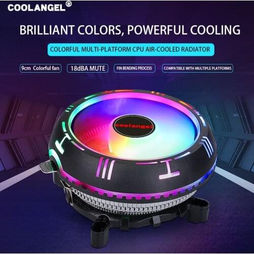 Colorful light computer CPU cooler for intel LGA1200 1150 1155 1366 AMD AMD3 AM4 CPU FAN LGA X79 X99 2011 desktop CPU radiator