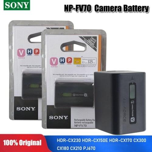 SONY Original 6.8v NP-FV70 NP FV70 NPFV70 1960mah Lithium Rechargeable Battery FDR-AXP55 AX40 AXP35 AX30 AX40 AX45 Camera Cell