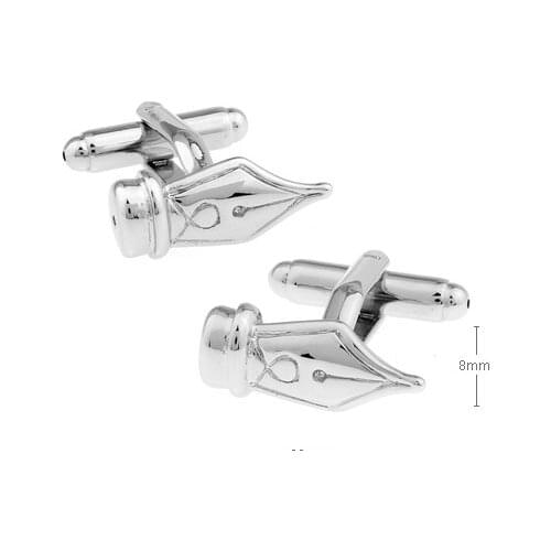 IGame Factory Price Retail Mens Cufflinks Brass Material Pen Head Design Cuff Links