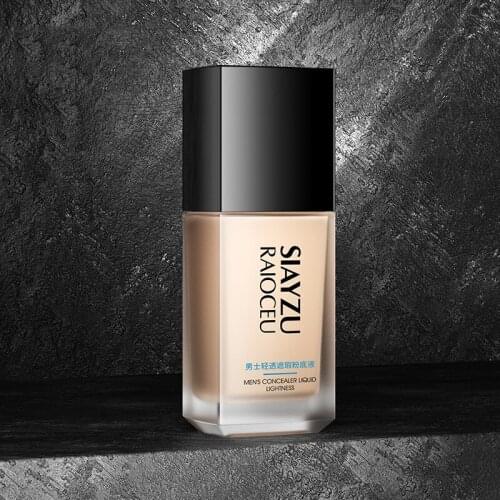 Men Light Concealer Foundation Cream Moisturizing Refreshing Oil Controlling And Concealing Blemishes Natural Whitening