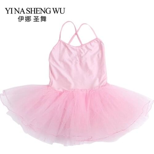 New Girls Latin Ballet Dress Ballerina Tutu Dress Suspenders Kids Dance Costume For Girls Dance Leotard Girl Dancewear 6 Colors