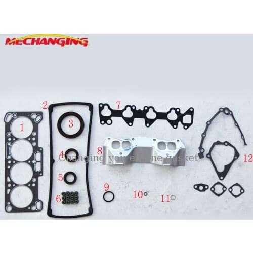 4G15 4G13 FOR MITSUBISHI COLT MIRAGE LANCER Coupe PROTON WIRA 12V Engine Gasket Set Engine Parts Engine seal Gasket 50121000
