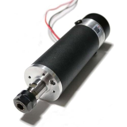 600w DC Spindle Motor 12000rpm CNC Spindle Motor 0.6kw 110VDC 0.6NM Air Cooling with ER16 collet for DIY PCB Drilling New