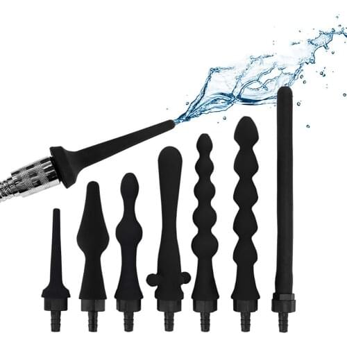Silicone Shower Nozzle Rectal Syringed Vaginal Cleansing Head Anal Cleaner Used for anal and vagina cleaning sex toys