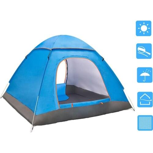 Quality Double Person Camping Tent Waterproof Quick Set Up Outdoor Backpacking Hiking Beach Portable Shelter Tent For Camping