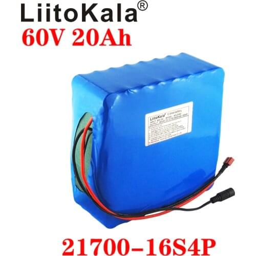 LiitoKala 60V 20ah electric scooter bateria 60V 20AH Electric Bicycle Lithium Battery Scooter 60V 1000W 2000W ebike battery