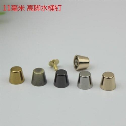 10 pieces / lot) New bucket shape rivet at the bottom of handbag Handbag hardware accessories