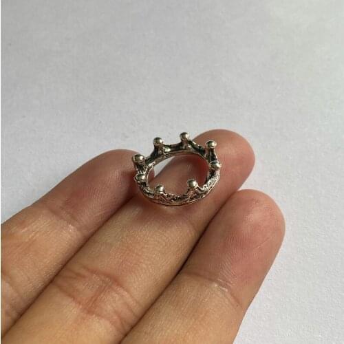 18pcs Fashion Charms 3D Crown Pendants For Findings Jewelry Making Diy Necklace Aesthetic Accessories Handmade Gifts Women Gifts