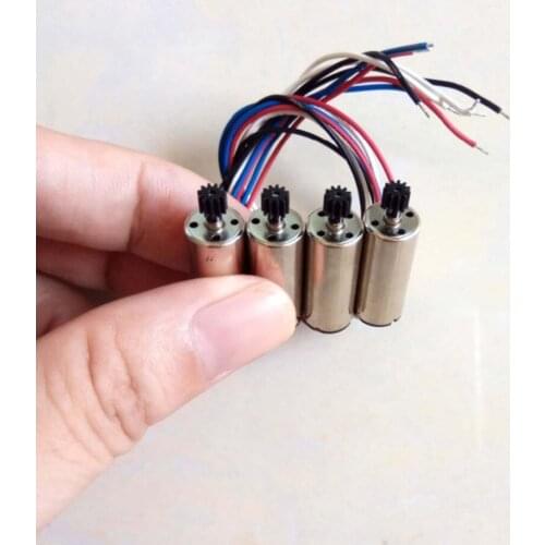 2 Pairs RC Drone Motors CCW CW Engine Motors Propeller Drone Spare Parts Replacement for XS809/XS809S Quadcopter Accessories hz