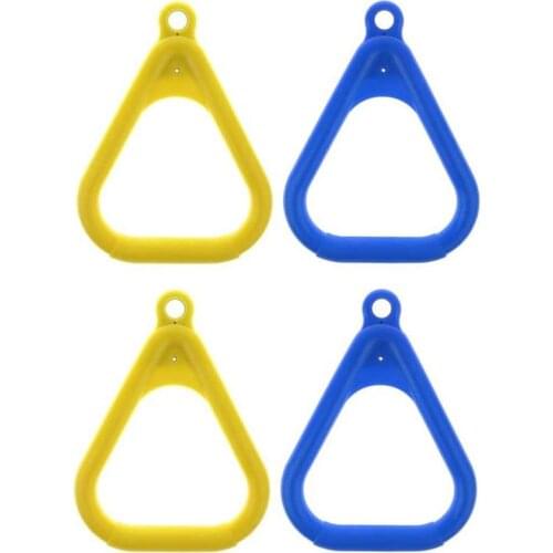 4Pcs Gymnastics Rings Swing Pull Up Gym Rings Sports Pull-ups Ring Children Pull Up Ring Playground Home Swing Equipment
