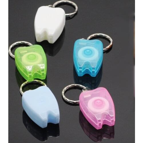 Gift Dentistry Portable Teeth Keychain Teeth Cleaning Oral Care Dental Floss