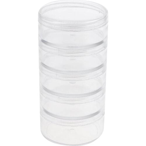 5 PCS, Clear, Empty, 70 Gram Plastic Pot Jars, Cosmetic Containers