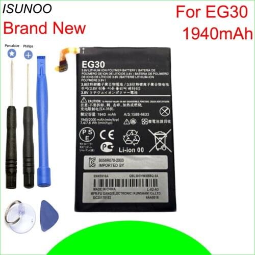 ISUNOO 1940mAh EG30 Battery for Motorola EV30 XT925 XT926 EG30 XT907 XT890 XT905 Battery With Repair Tools