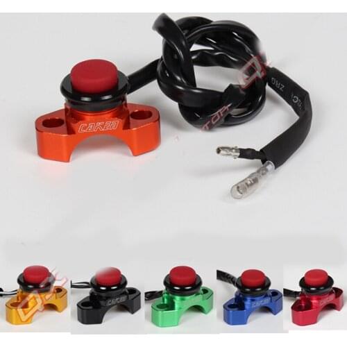 Off-Road Motorcycle Accessories Modified CNC Emergency Flame Switch Aluminum Alloy Start Button Control Button