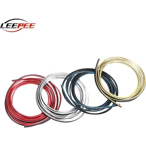 LEEPEE 3x5M DIY Decoration Sticker Car Styling Mouldings Trim Line For Dashboard Door Auto Accessories Interior Universal