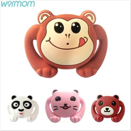 Warmom Baby Silicone Pacifier 1PC Funny Buck Teeth Rabbit Pacifier Baby Teeth Pacifier 0-3 Year Safe Non-toxic Beard Pacifier