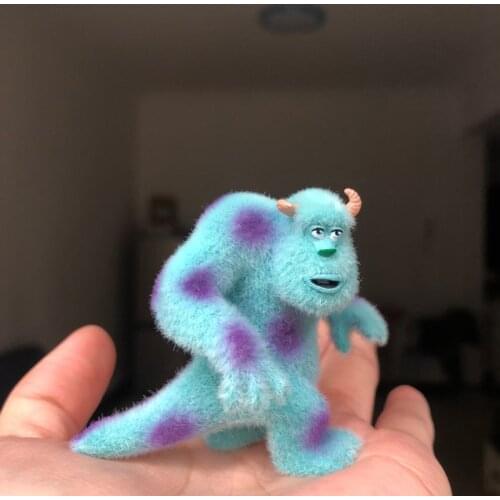 Disney Monsters Inc Flocked Fabric James P. Sullivan Action Figure Toys Top Quality Sullivan Anime Collection Toy Gift for Kids