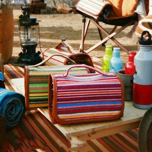 Travel Portable Wash Bag Nordic Folk-custom Cosmetic Bag Outdoor Camping Toiletries Finishing Storage Bag picnic