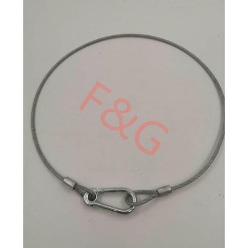 4MM * 800MM cuerdas de seguridad alambre de acero carga de seguridad 30kg Cable de seguridad Luz de escenario 80CM seguridad cab