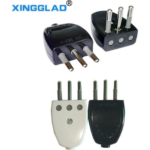 Italy Detachable Elbow Wiring Docking EU Male Plug 10A AC Electrical Removable 90 Angle Convert Plug Connector Type L