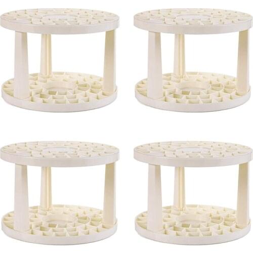 4Pc Plastic Paintbrush Organizer Artist Paint and Makeup Brush Holder Multi Bin Desk Stand Organizer for Pencils Brushes