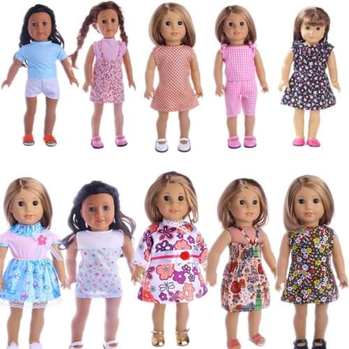 Doll Skirt Beautiful And Fashionable Summer Dress New Born Skirt Baby Toys Fit 18 Inch Doll Girl