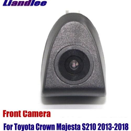 Liandlee AUTO CAM Car Front View Camera For Toyota Crown Majesta S210 2013-2018 2015 ( Not Reverse Rear Parking Camera )