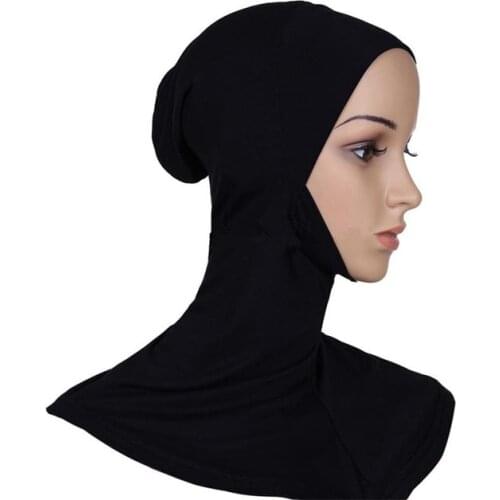 Muslim Soft Under Scarf Hat Cap Bone Bonnet Neck Cover Hijab Amira Cap Women Islamic Ninja Ramadan Cover Prayer Middle East