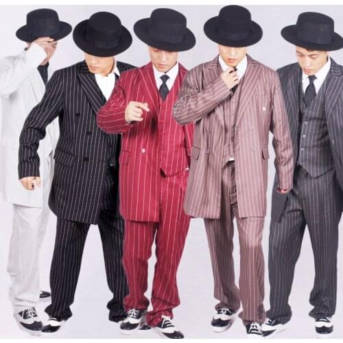 Hip Hop Clothing Adults Suit Jacket Set Mechanical Dance Costume Men Street Dancing Rave Outfit Stage Performance Wear DN5036