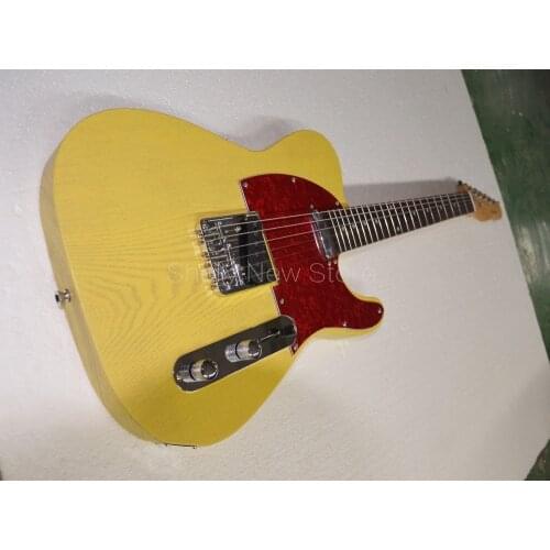Shelly new store factory custom yellow Ash body TL guitar 6 strings chrome slip pickup electric guitar musical instrument shop