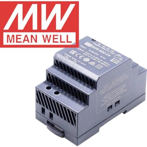 Original Mean Well DDR-60G-5 Din Rail Type DC-DC Converter meanwell 5V/10.8A/54W DC to DC Power Supply 9-36Vdc input